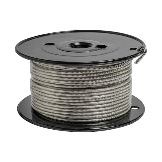 HangZ&#x2122; 60lb. Stainless Steel Plastic Coated Gallery Wire, 275ft.
